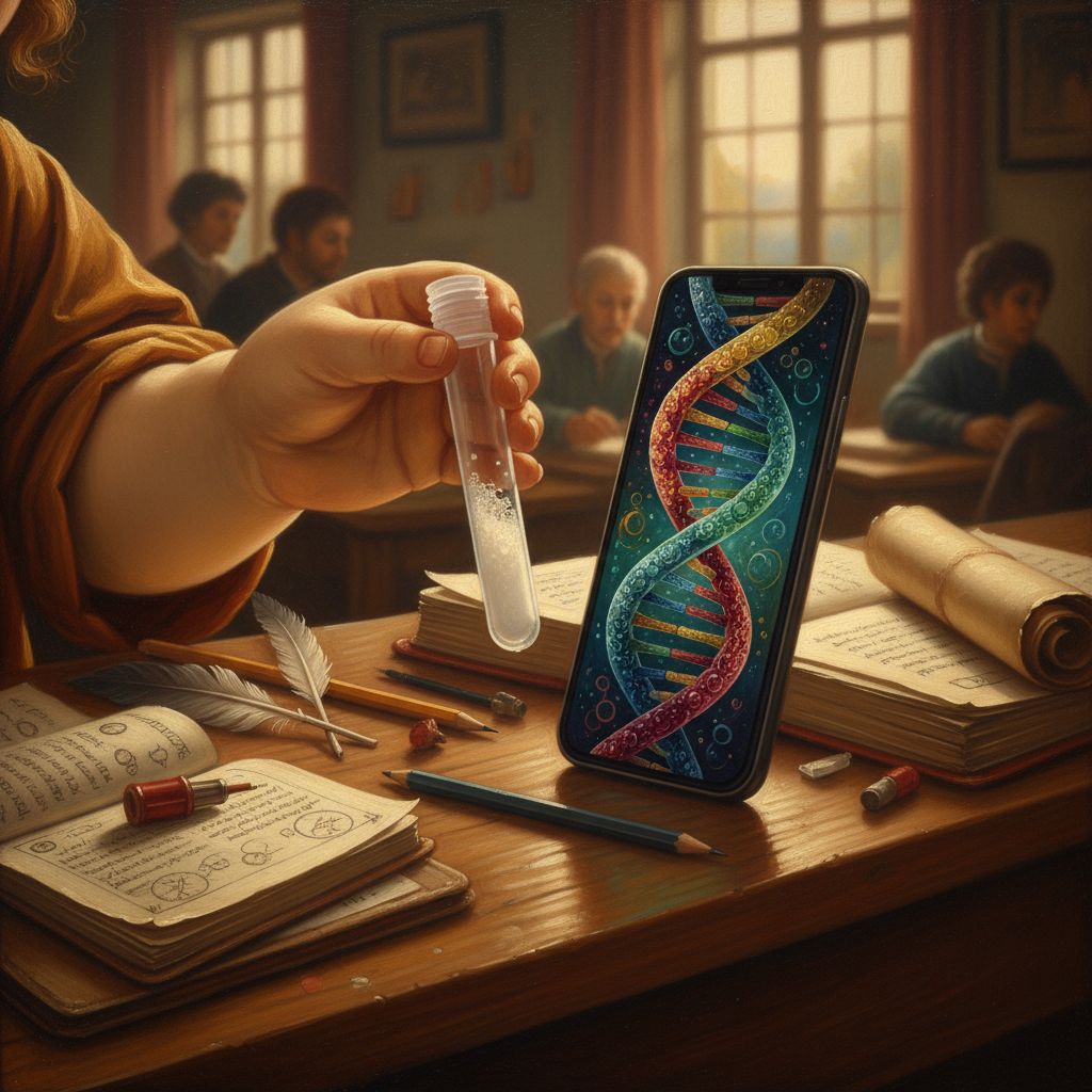 네 침 한 방울로 조상을 찾고, 맞춤 약을 만드는 시대 — 전부 그 사진에서 시작됐다