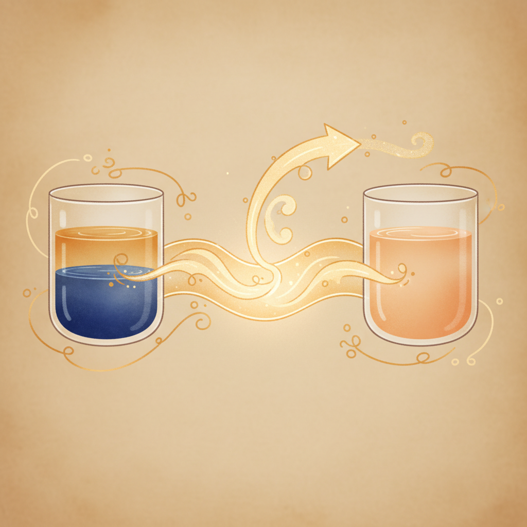 농도 차와 반투막만 있으면 압력이 생긴다