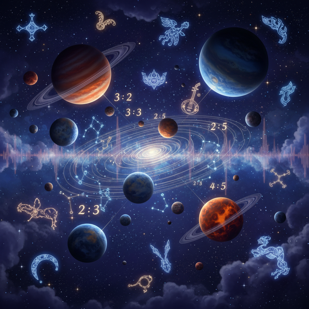 이후 사람들은 음악뿐 아니라, 반짝이는 별들도 숫자로 이루어져 있다고 믿게 됐어.