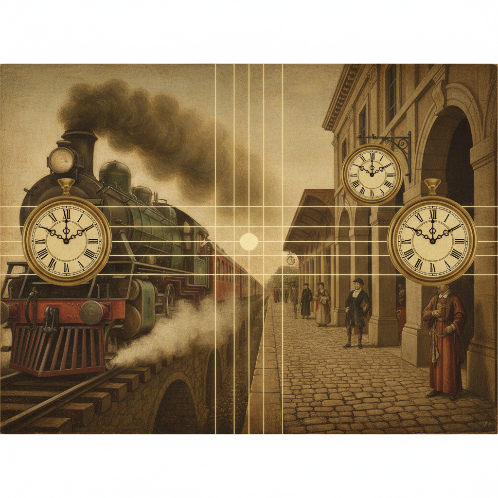 옛날 사람들은 시간이 누구에게나 똑같이 흐른다고 믿었어