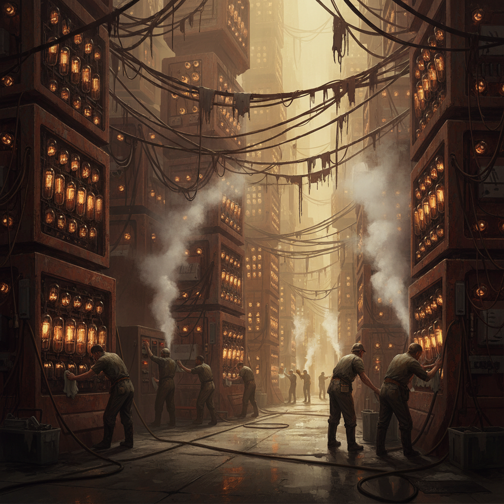 1940년대 컴퓨터는 방 하나를 가득 채웠고, 열이 너무 많이 나서 자주 고장났어