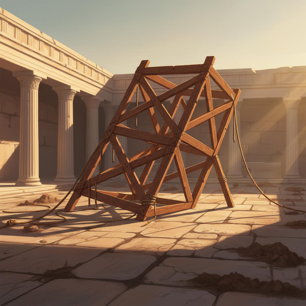 옛날 사람들은 집을 지을 때마다 벽이 삐뚤어지는 문제로 골머리를 앓았어