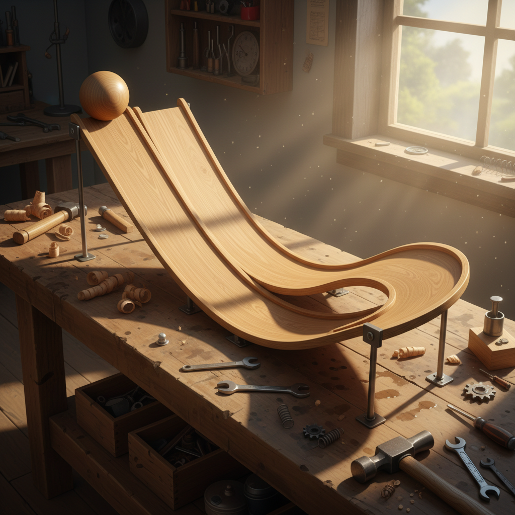 공을 A지점에서 B지점까지 가장 빠르게 굴리는 방법은 뭘까?