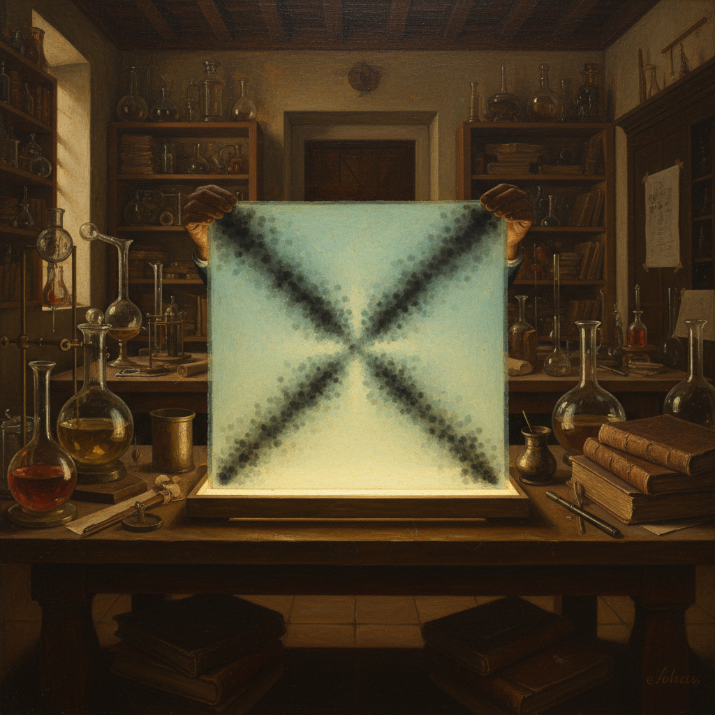 그녀는 보이지 않는 것을 X선으로 '찍어서' 꼬인 사다리 모양을 세상에 처음 보여줬다