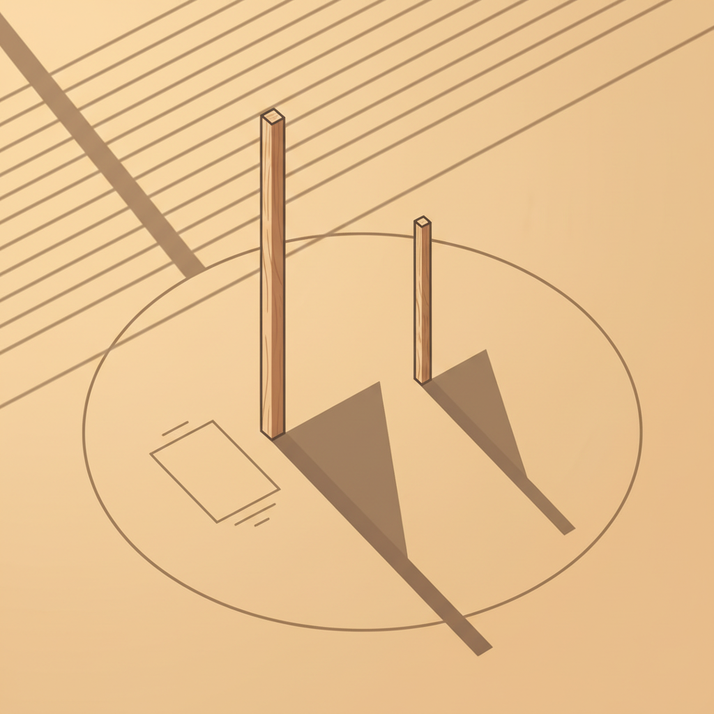 탈레스는 그림자 길이만으로 거대한 피라미드 높이를 알아냈어