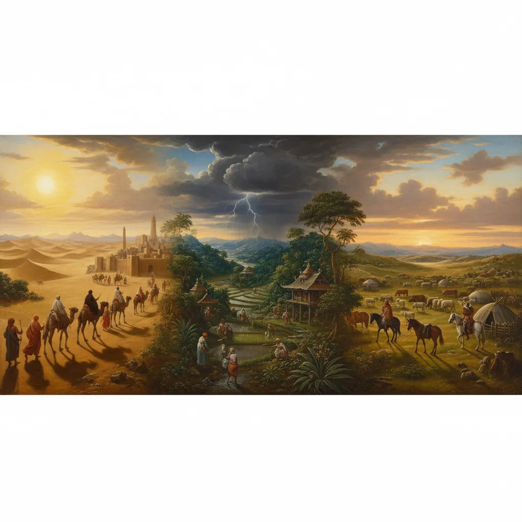 사막·몬순·목장 — 세 가지 바람이 세 가지 문명을 만들었다