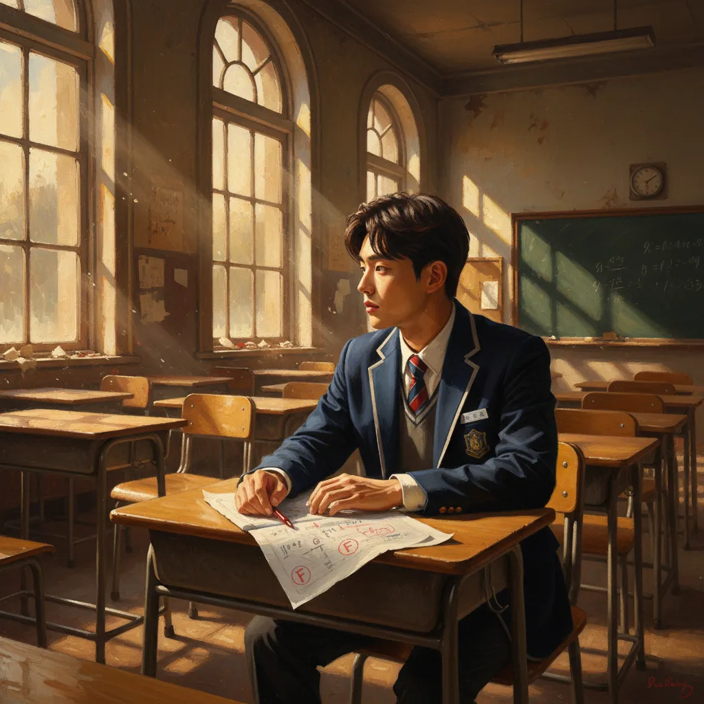 ## 수능 수학 6등급이라는 성적표가 필즈상 트로피 옆에 놓여 있다