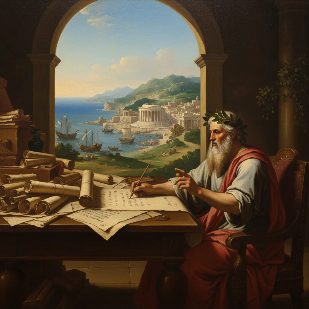 페리클레스가 식민지의 헌법을 맡기다