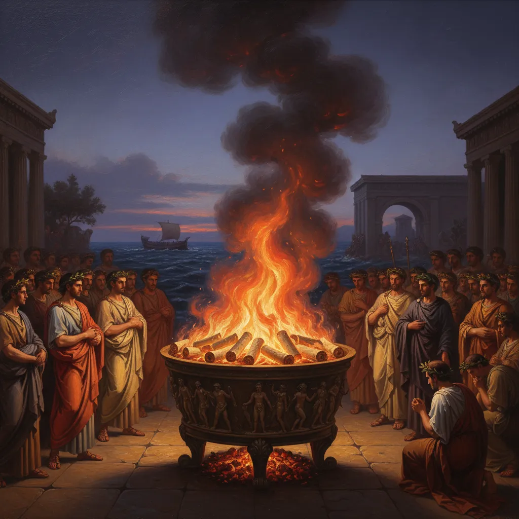 아고라에서 타오른 두루마리와 바다 위의 마지막 항해
