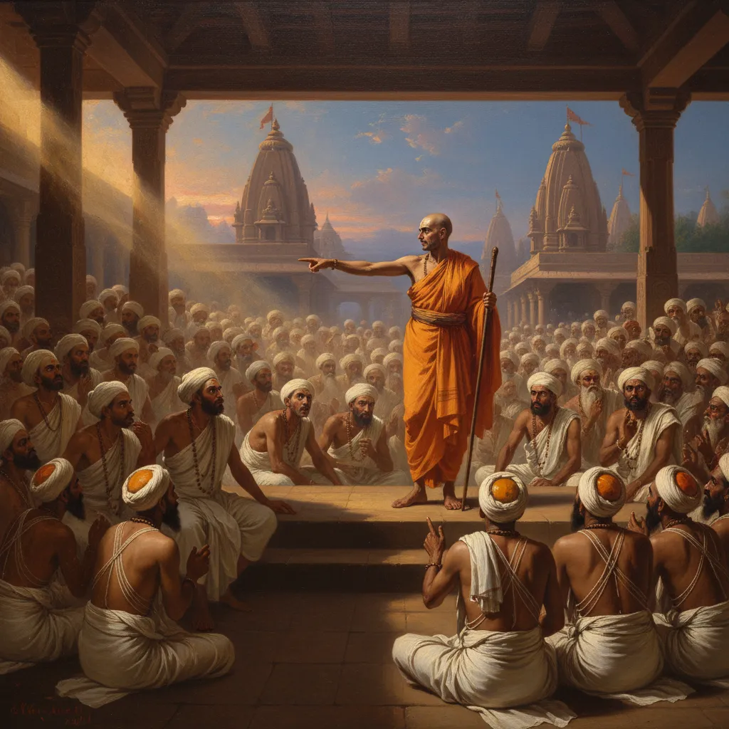 ## 카시 대논쟁, 300명의 판디트 앞에서 우상숭배를 정면 부정하다