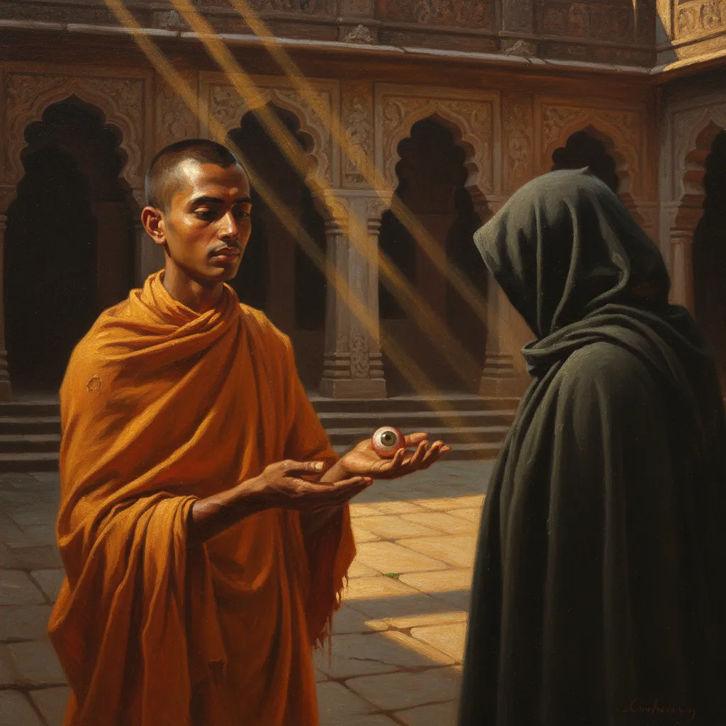 ## 눈 하나를 거지에게 건네다 — 전설이 된 첫 장면