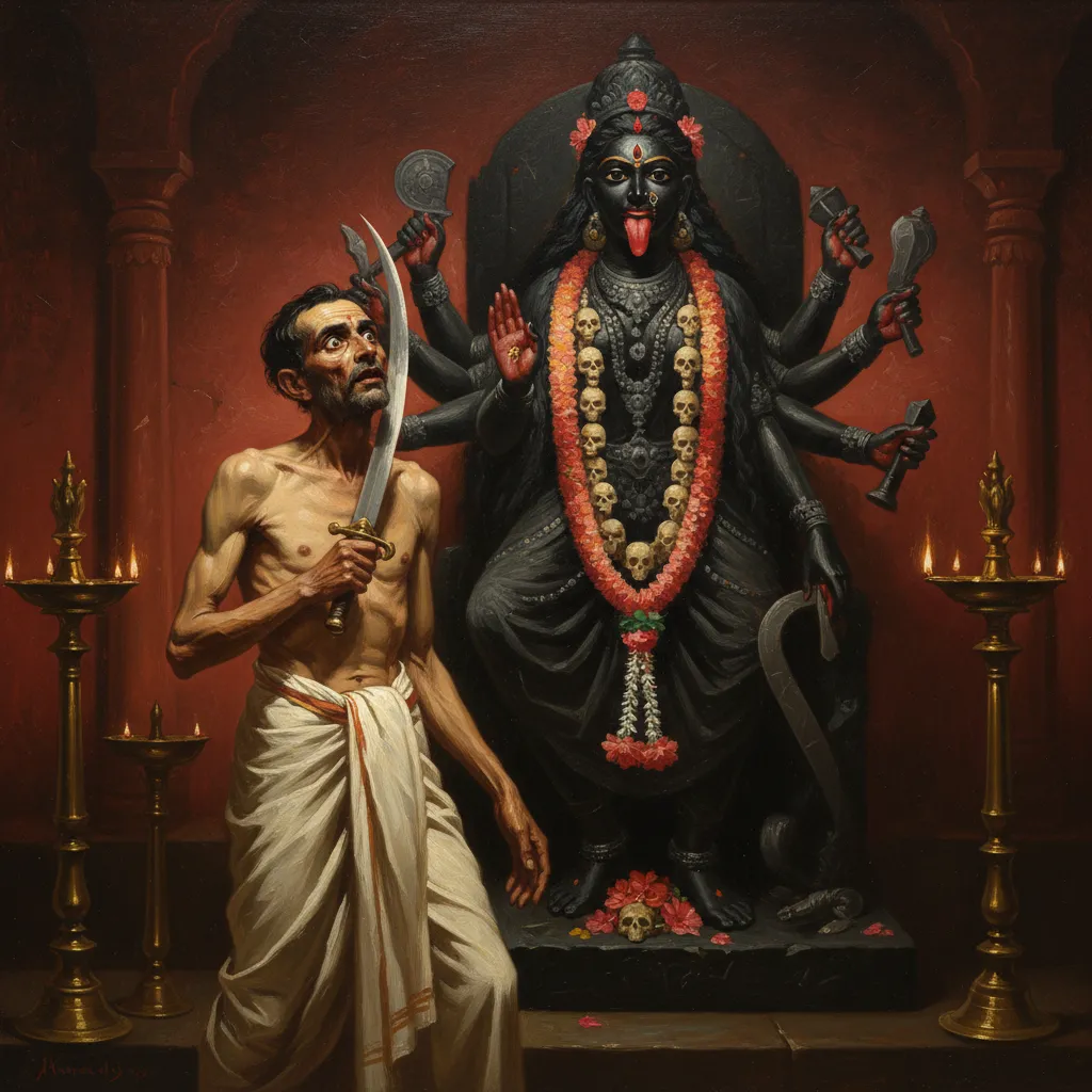 ## 칼을 집어든 밤, 다크시네슈와르 사원