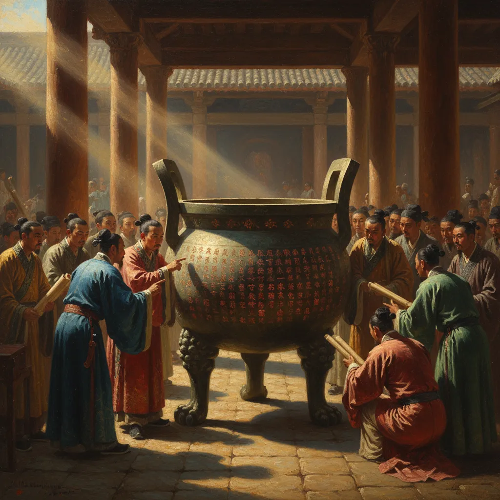 ## 청동 솥에 새긴 글자가 시작한 전쟁