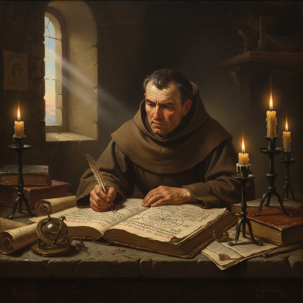 수도사, 숫자에 빠지다