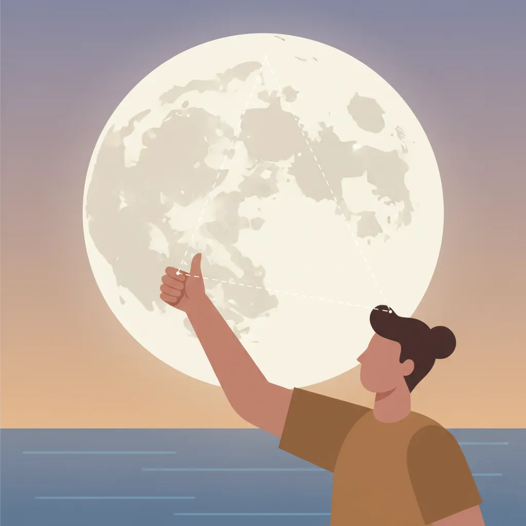 삼각형 하나로 달까지의 거리를 재다