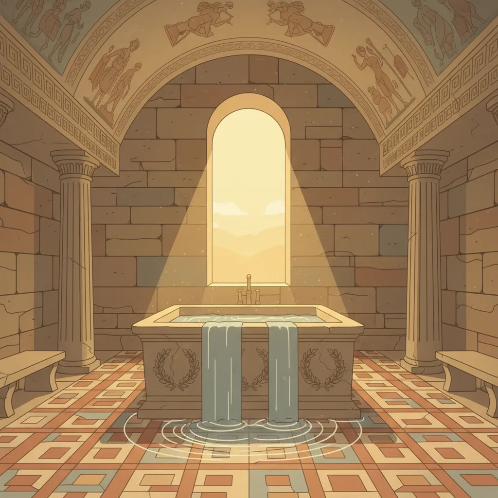 욕조에 들어갔을 뿐인데, 물이 넘쳤다