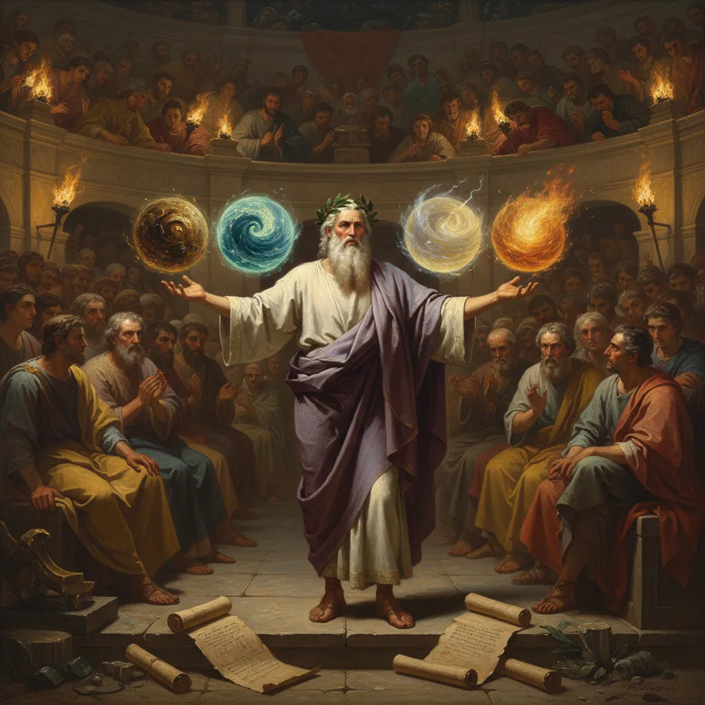 ## 뿌리 넷이 만물을 만든다고 노래하다