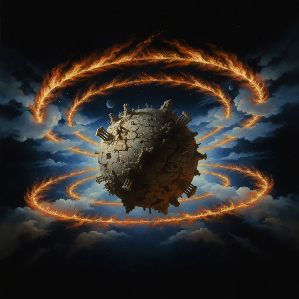 아무것도 받치지 않는 땅, 지구는 그냥 떠 있다