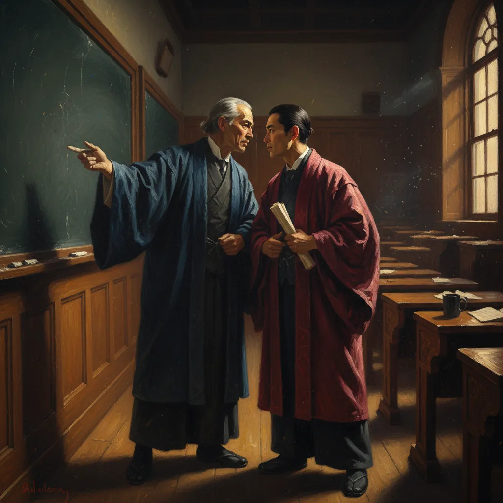 ## 스승이 지명한 후계자가 가장 먼저 칼을 뽑았다