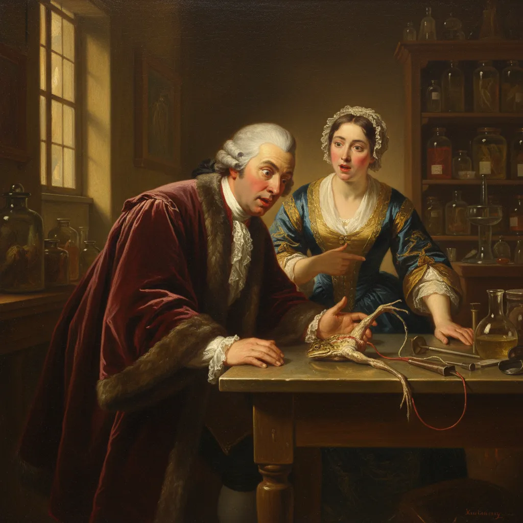 갈바니의 발견 — 죽은 개구리가 살아 움직이다