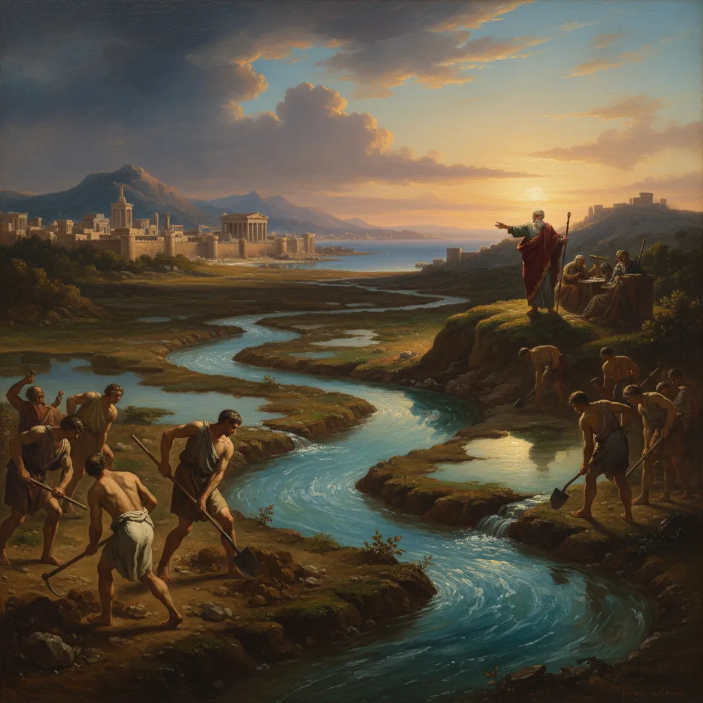 ## 셀리눈테의 악취를 두 줄기 강으로 씻어내다