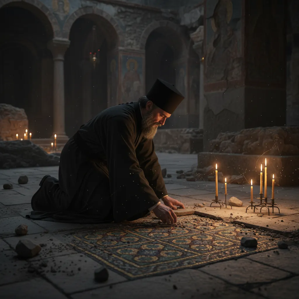 1884년, 한 신부의 발밑에서