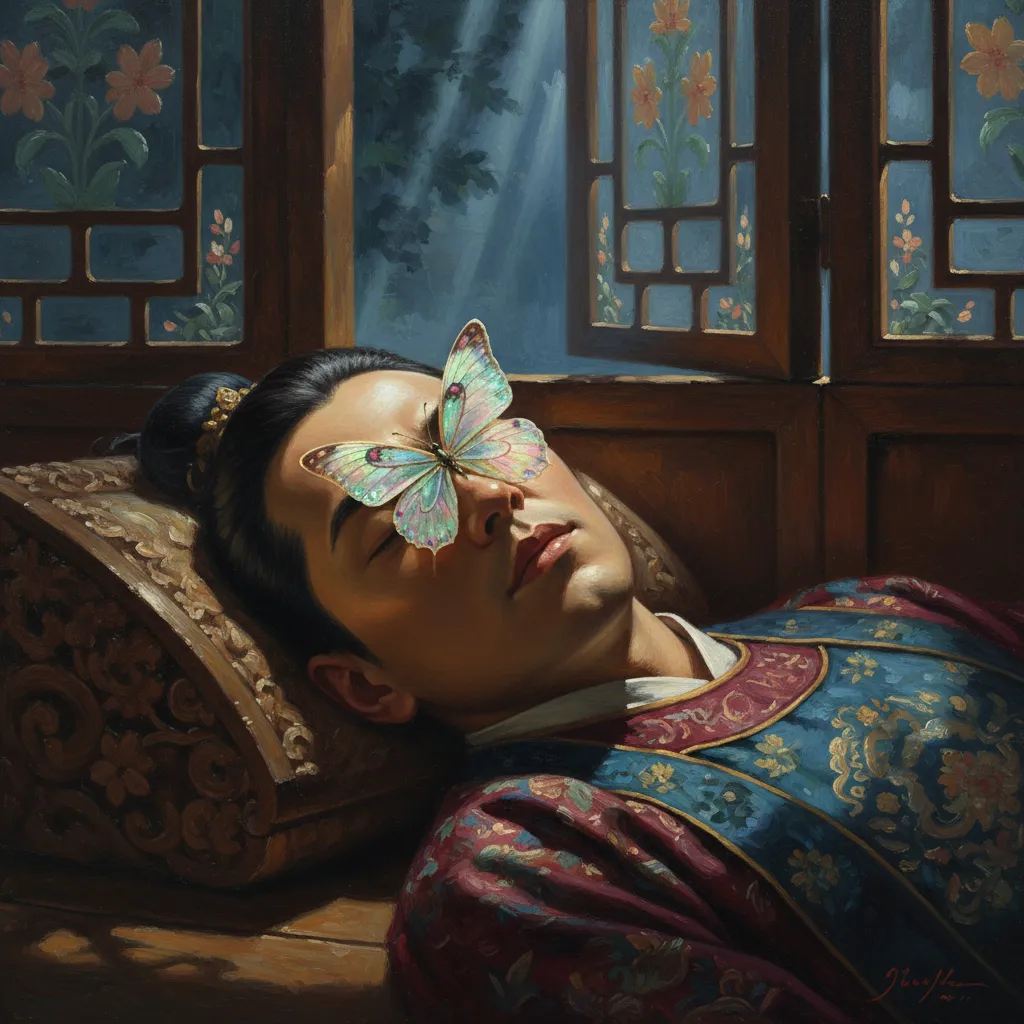 어젯밤 꿈에서 나는 나비였다