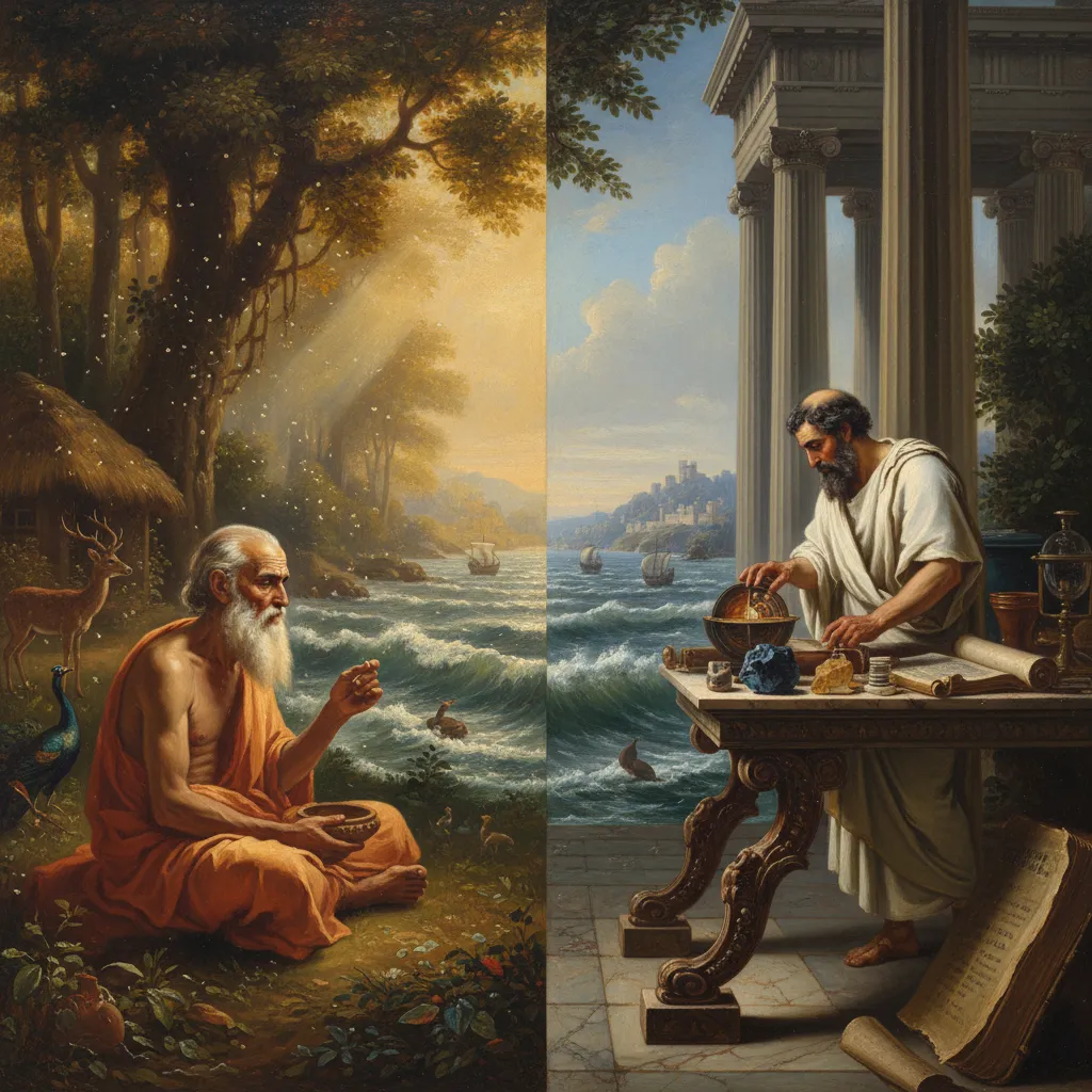 ## 데모크리토스보다 앞섰으나 역사가 기억하지 않은 이유