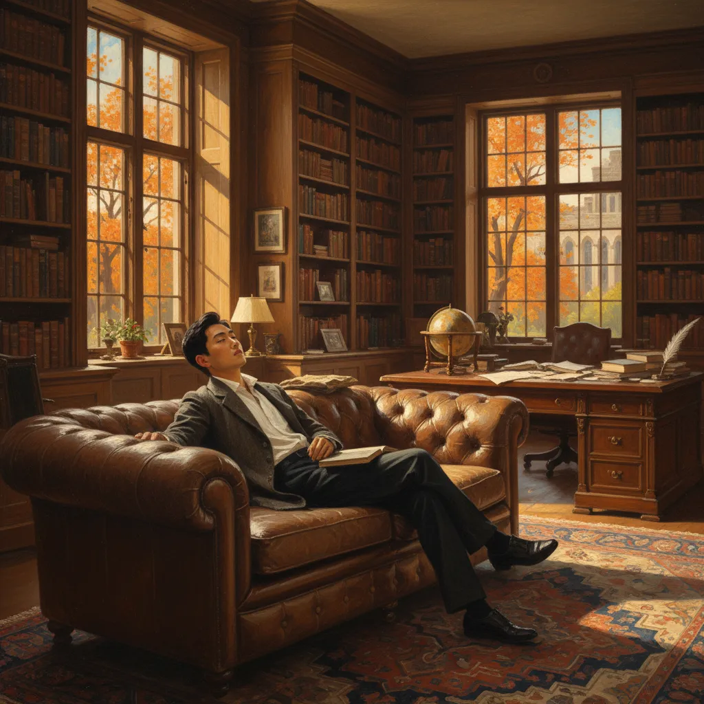 ## 그는 하루 종일 소파에 누워 생각하는 것을 '일'이라고 부른다