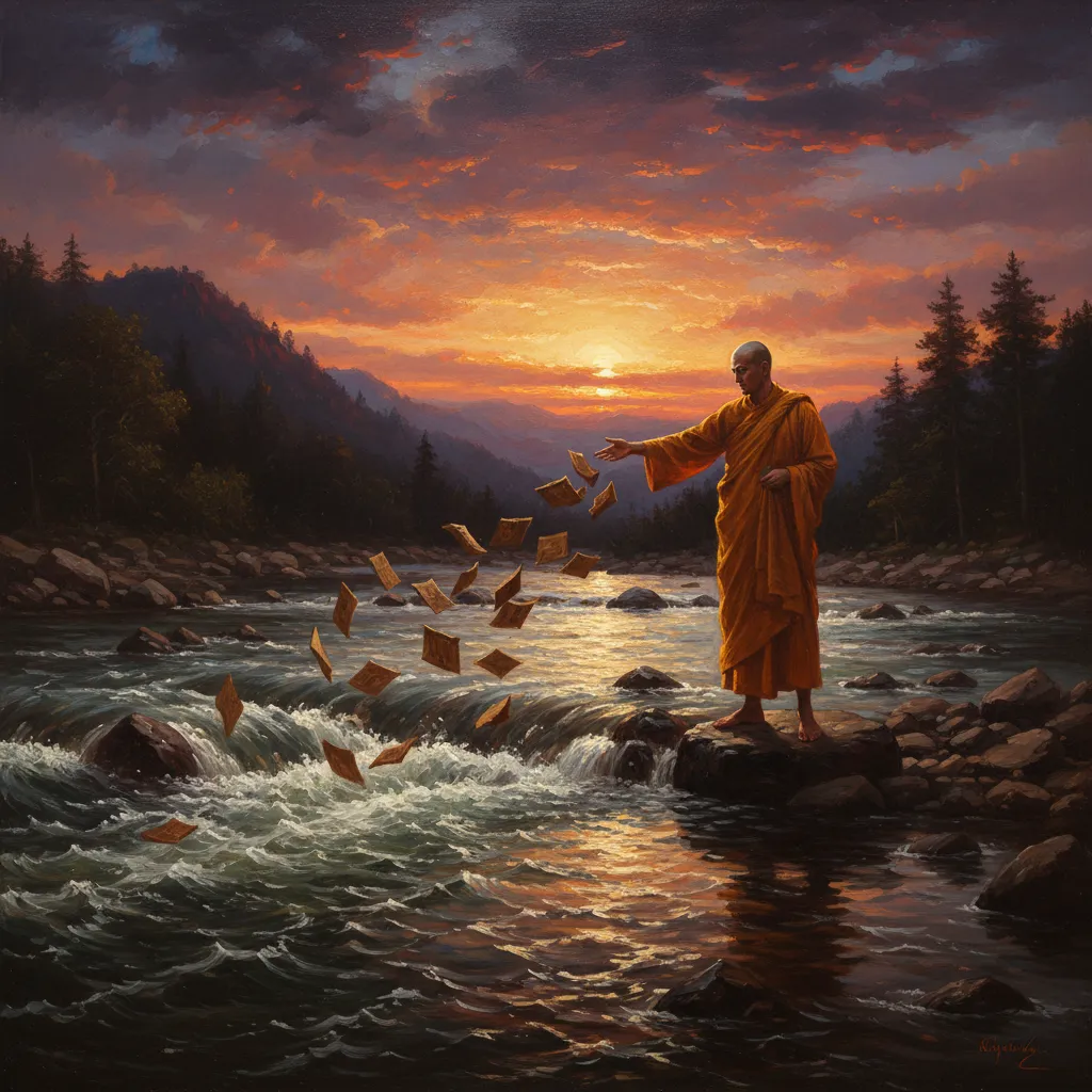 ## 원고를 강물에 던졌으나 물이 거슬러 올랐다는 전설이 남긴 것