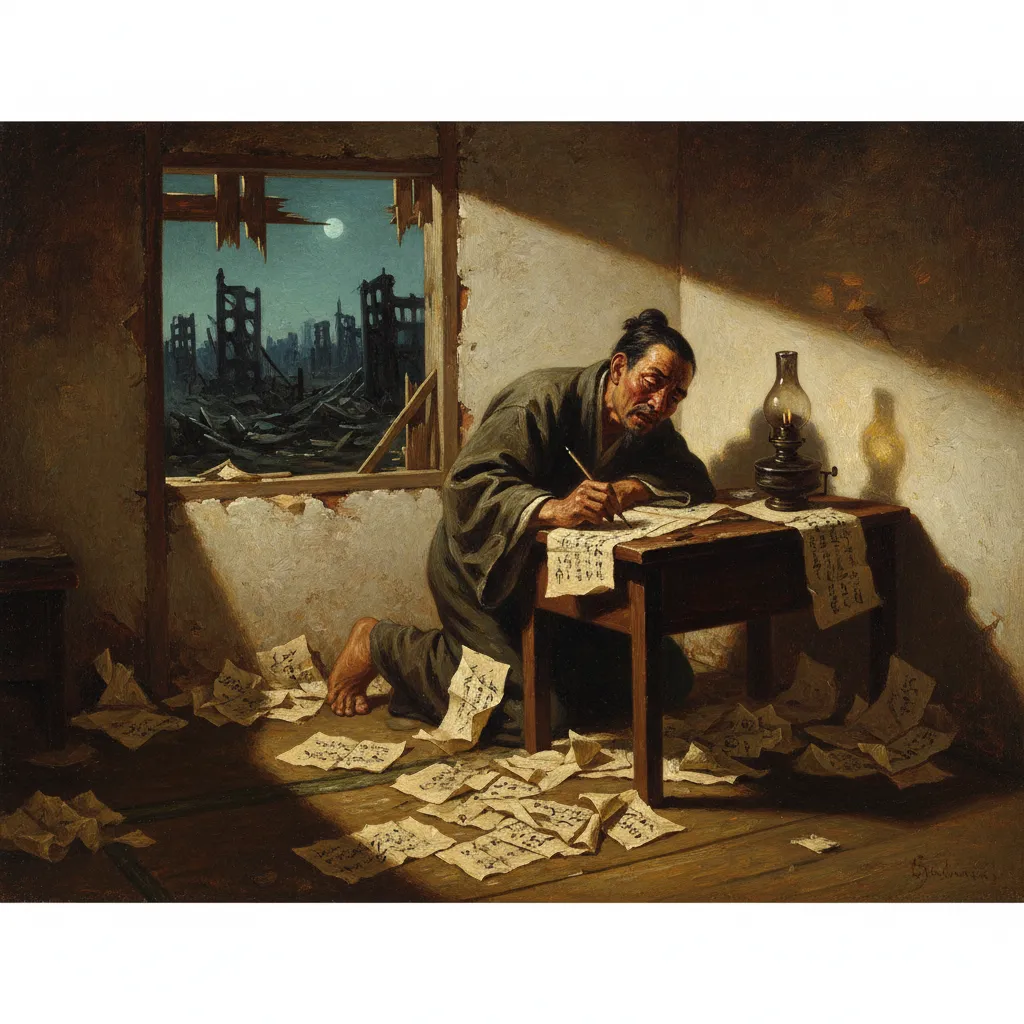 ## 패전 후 그는 도망치지 않고 자기 철학의 사망진단서를 썼다