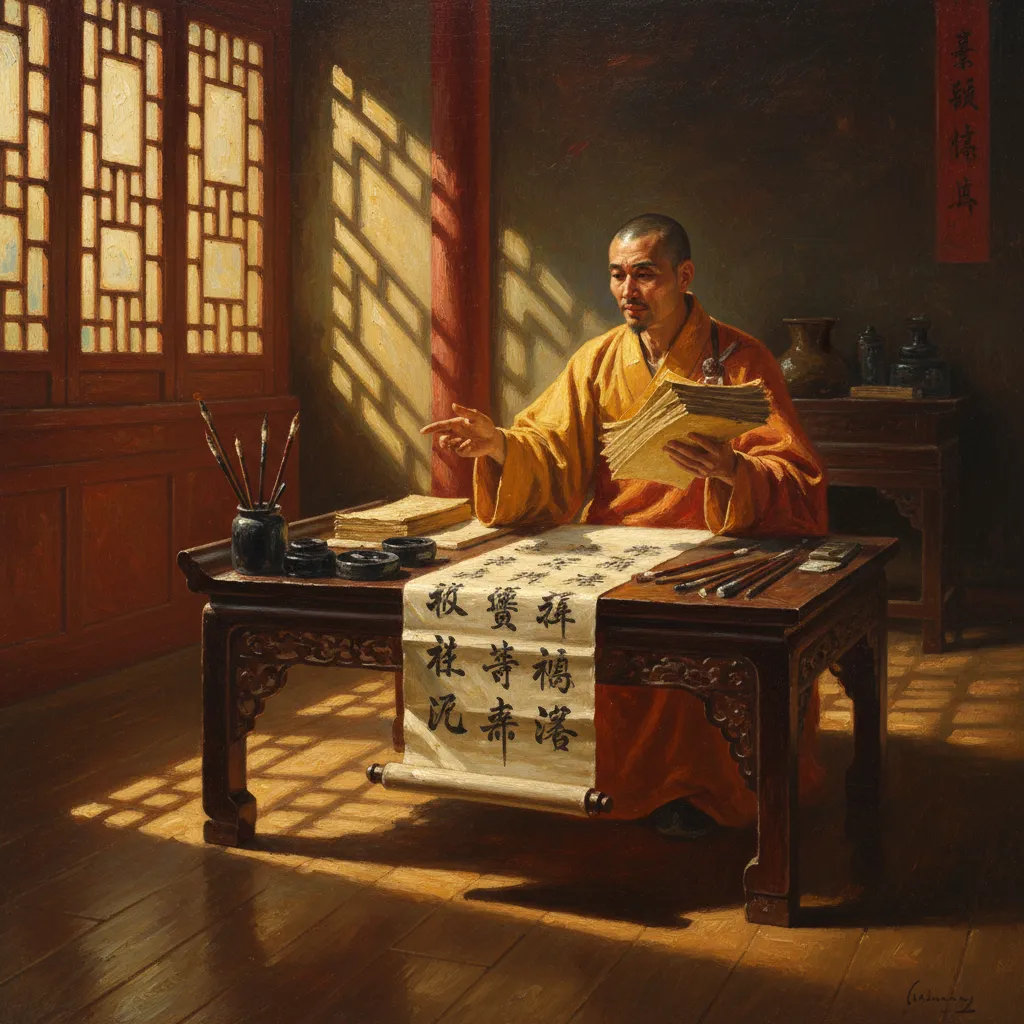 6세기에 실크로드를 건너 중국어로 번역되다