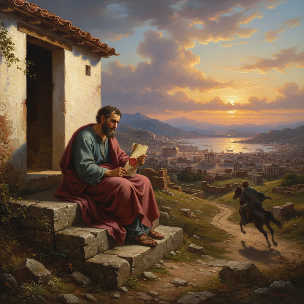 페르시아 대왕의 초청을 거절한 편지