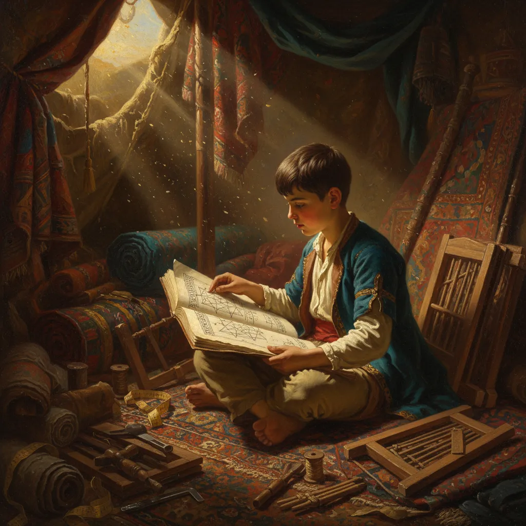 텐트 만드는 집안의 아들, 별을 읽기 시작하다