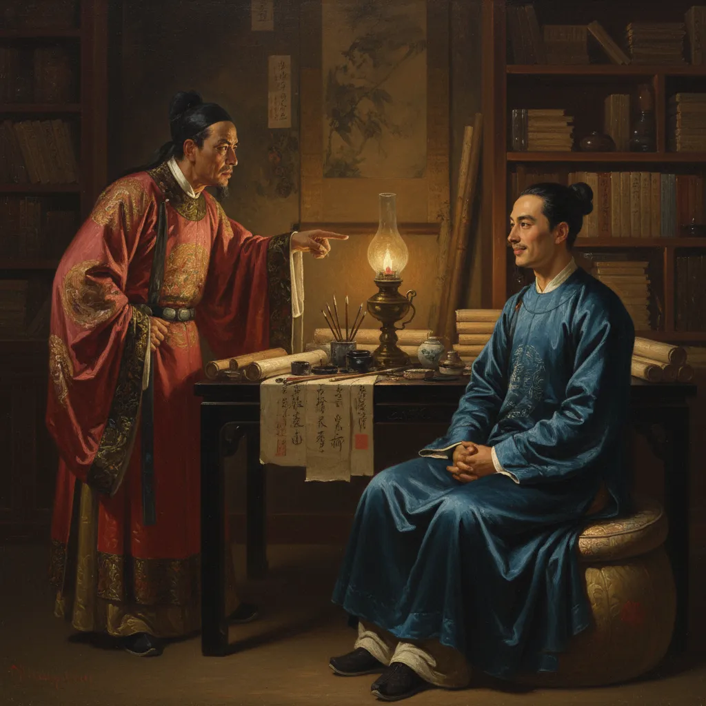 공자의 후손과 맞붙다