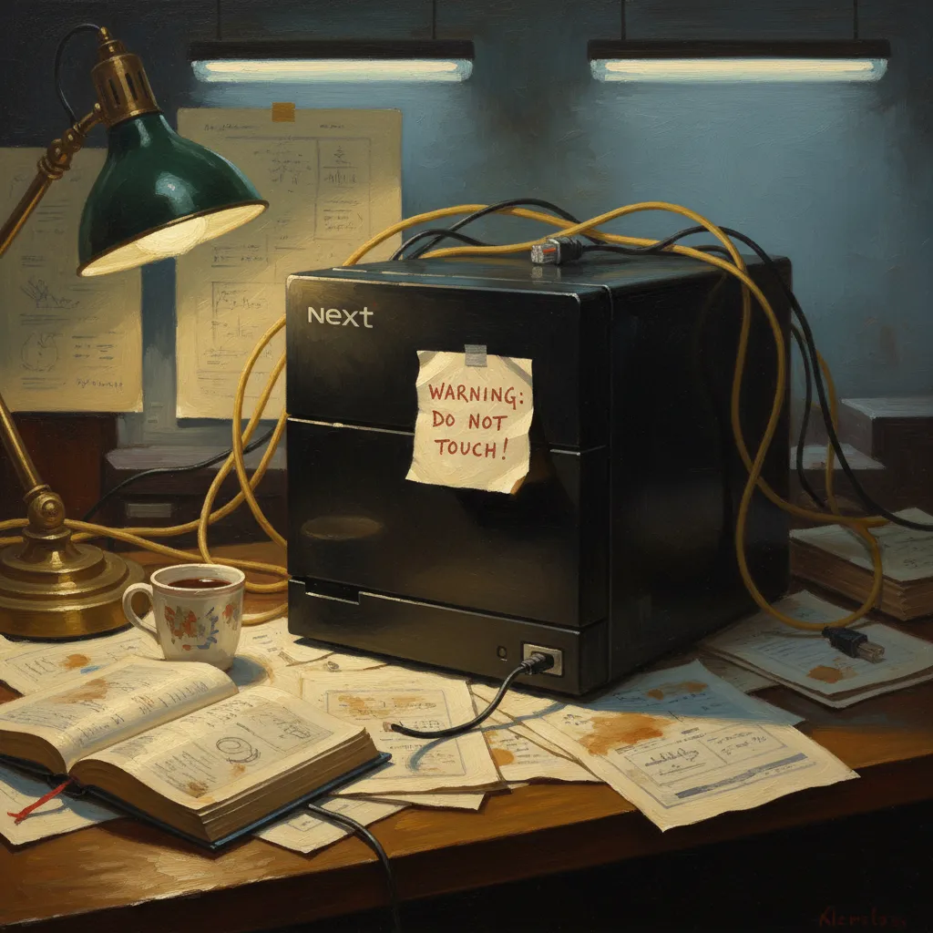 세계 최초의 웹서버에는 빨간 잉크 경고문이 붙어 있었다