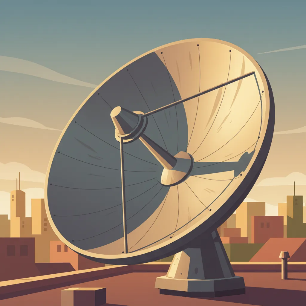 위성 안테나가 접시 모양인 진짜 이유