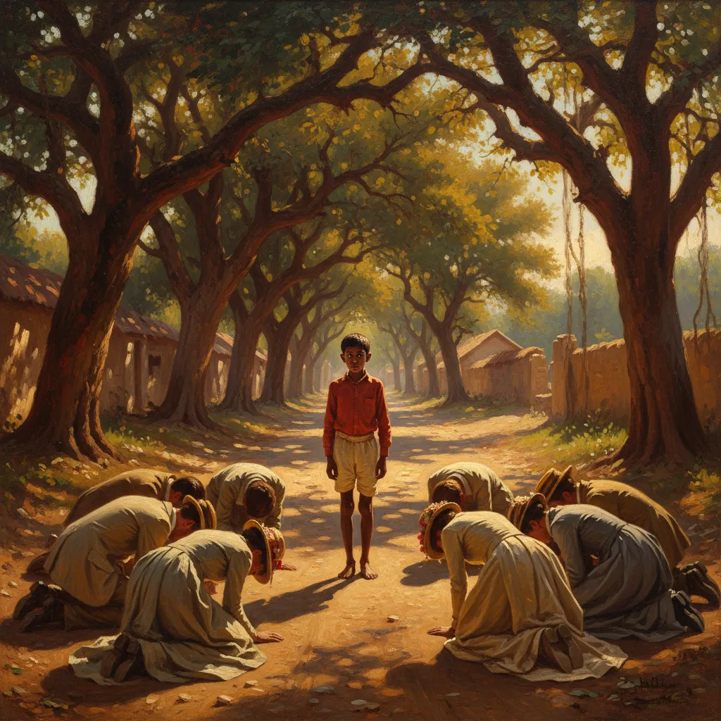 ## 어느 날, 어른들이 열세 살 소년에게 절을 했다