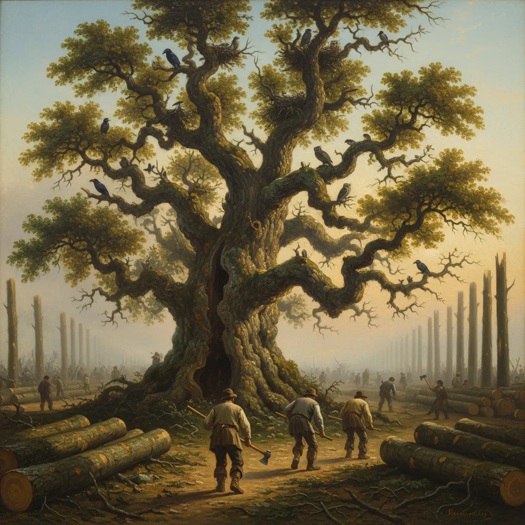 쓸모없어서 살아남은 나무