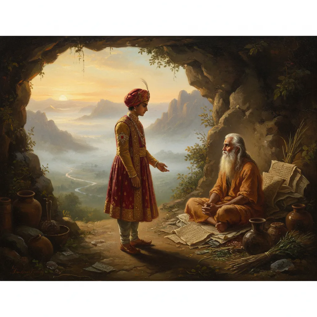 ## 스승 나가르주나를 찾아간 왕자 — 왜 궁전을 버렸을까