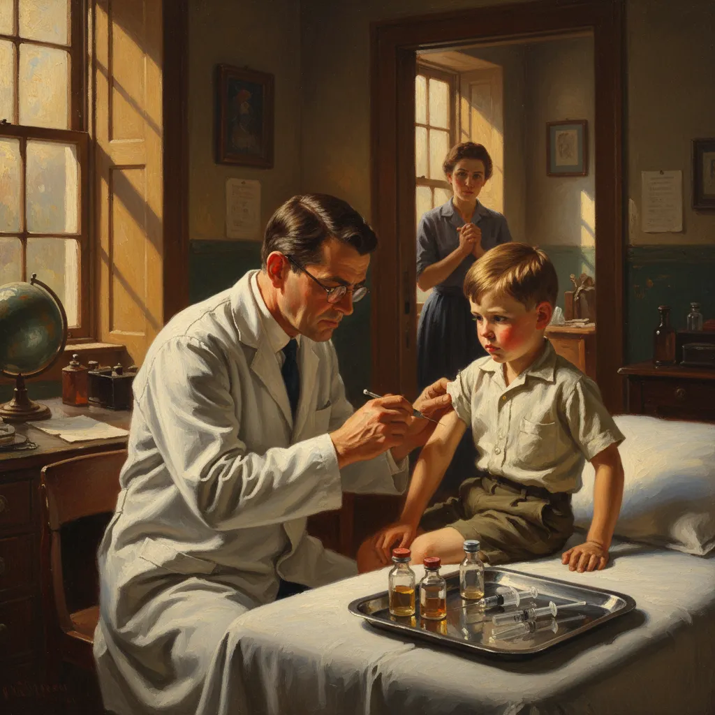 뉴욕 빈민가 출신 의사가 자기 아이에게 먼저 주사를 놓았다