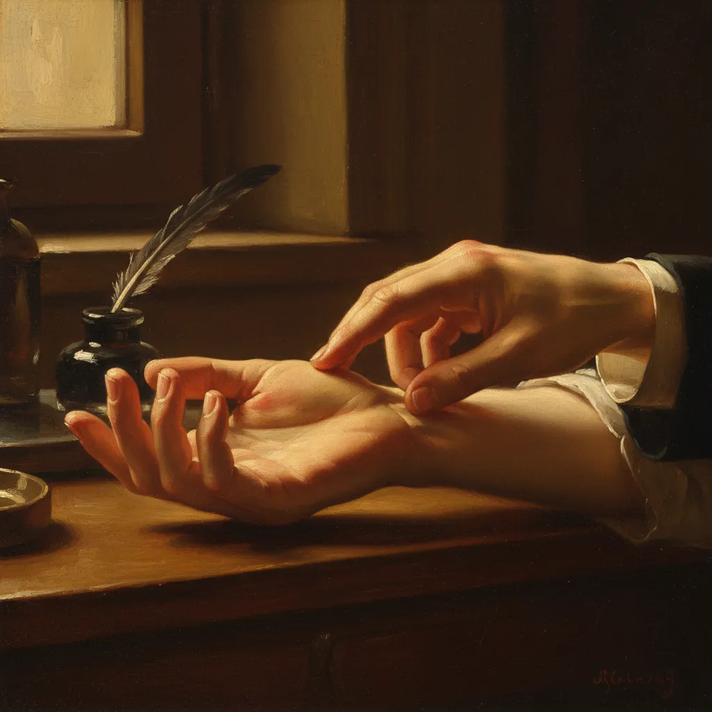 손목에 손가락을 대보세요