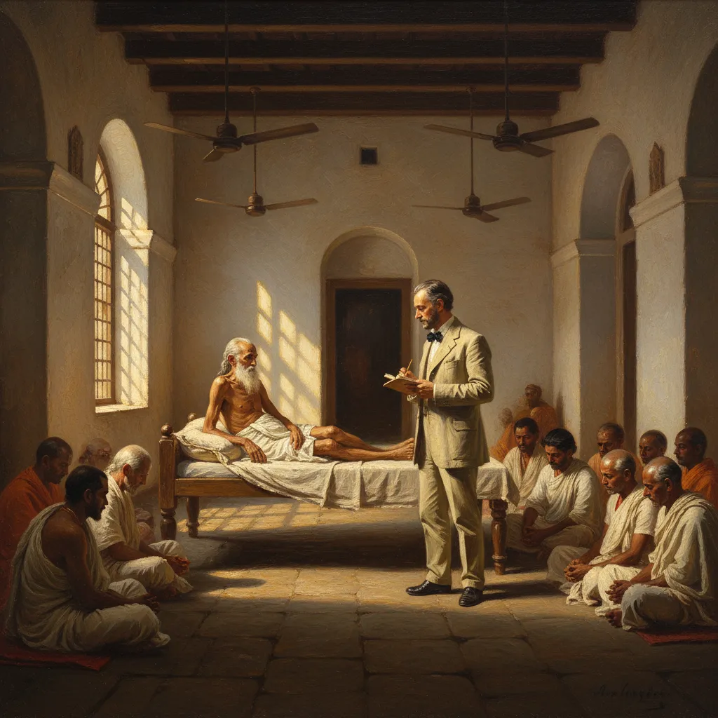 영국 기자가 물었다, '나는 누구입니까?' 성자가 되물었다, '그 질문을 하는 자는 누구인가?'