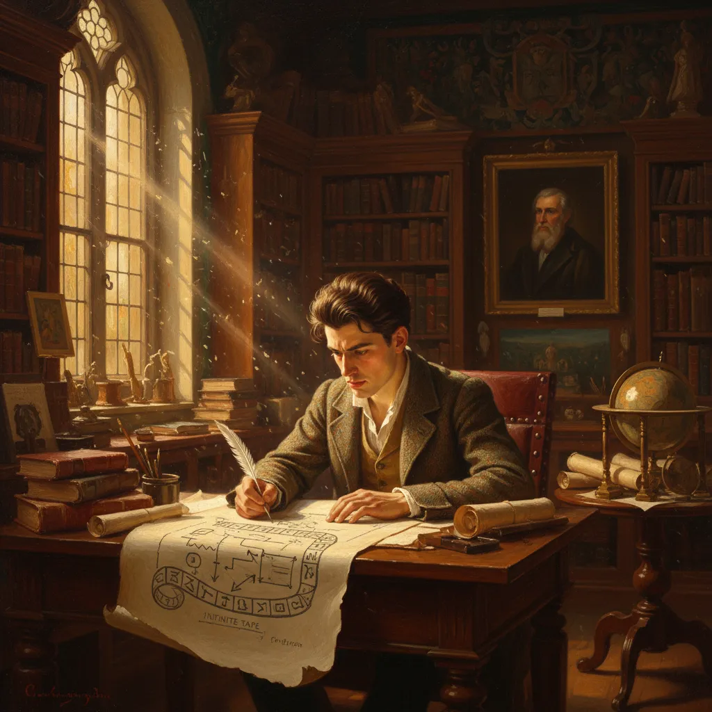 그가 상상한 기계는 아직 세상에 존재하지 않았다