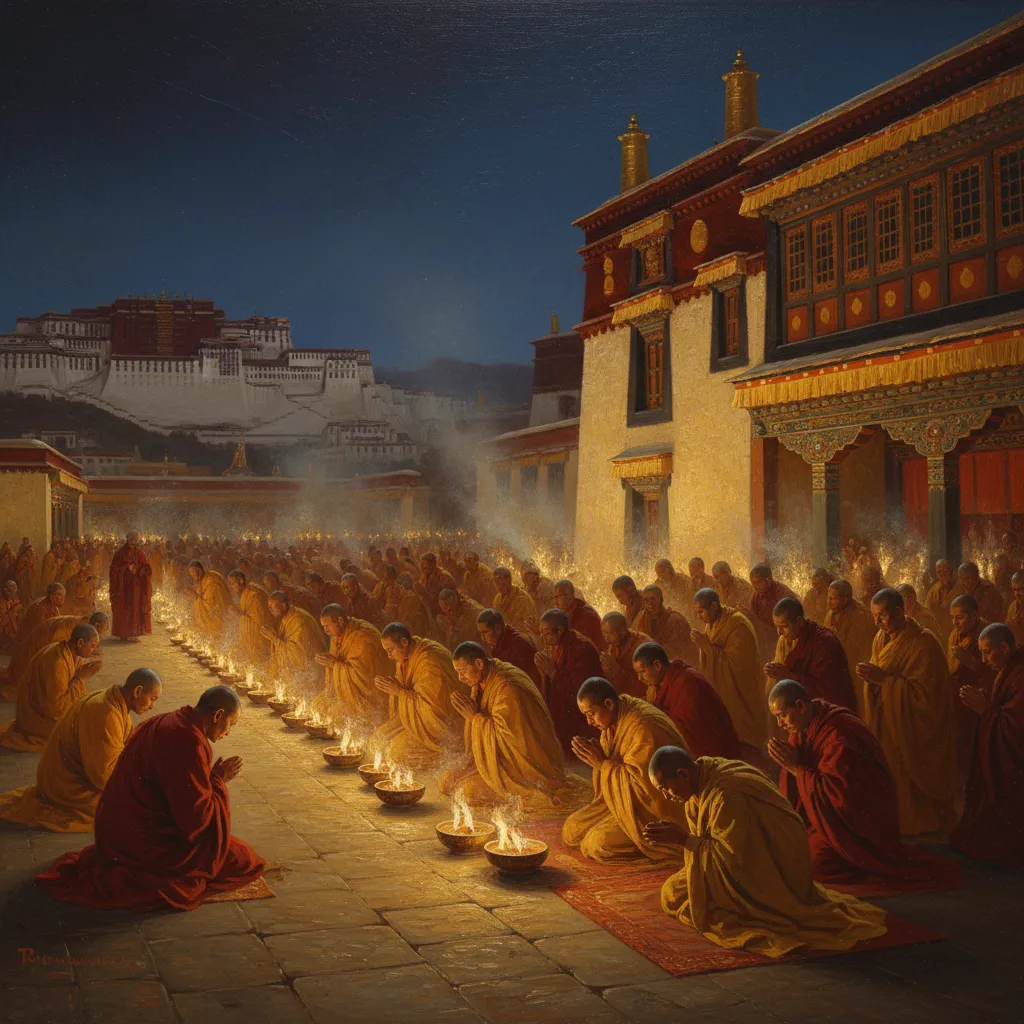 1409년 라싸에 만 개의 등불이 켜지던 밤