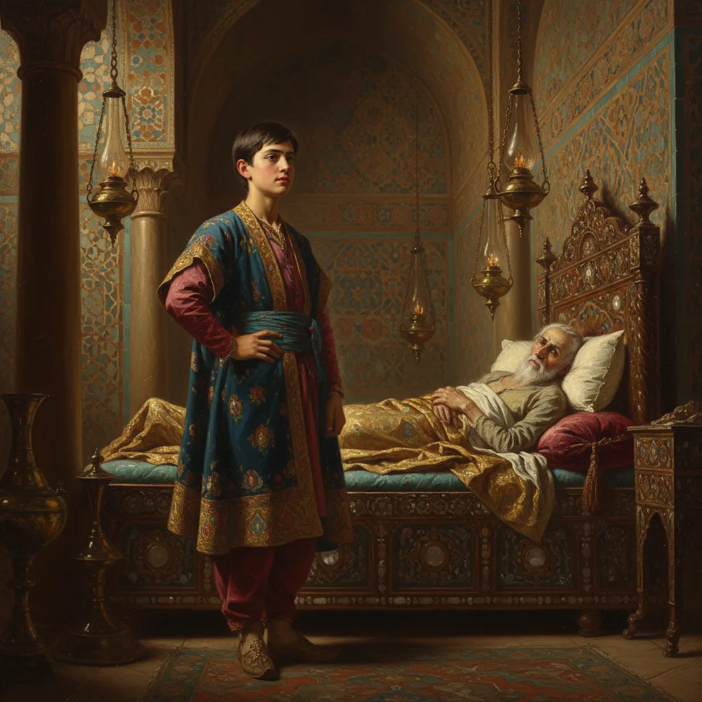 열여섯 살 소년, 왕의 침대 앞에 서다