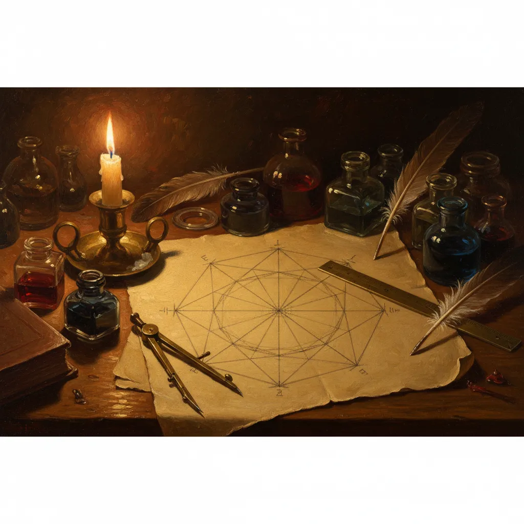 ## 자와 컴퍼스만으로 별을 그리다 — 정17각형의 비밀