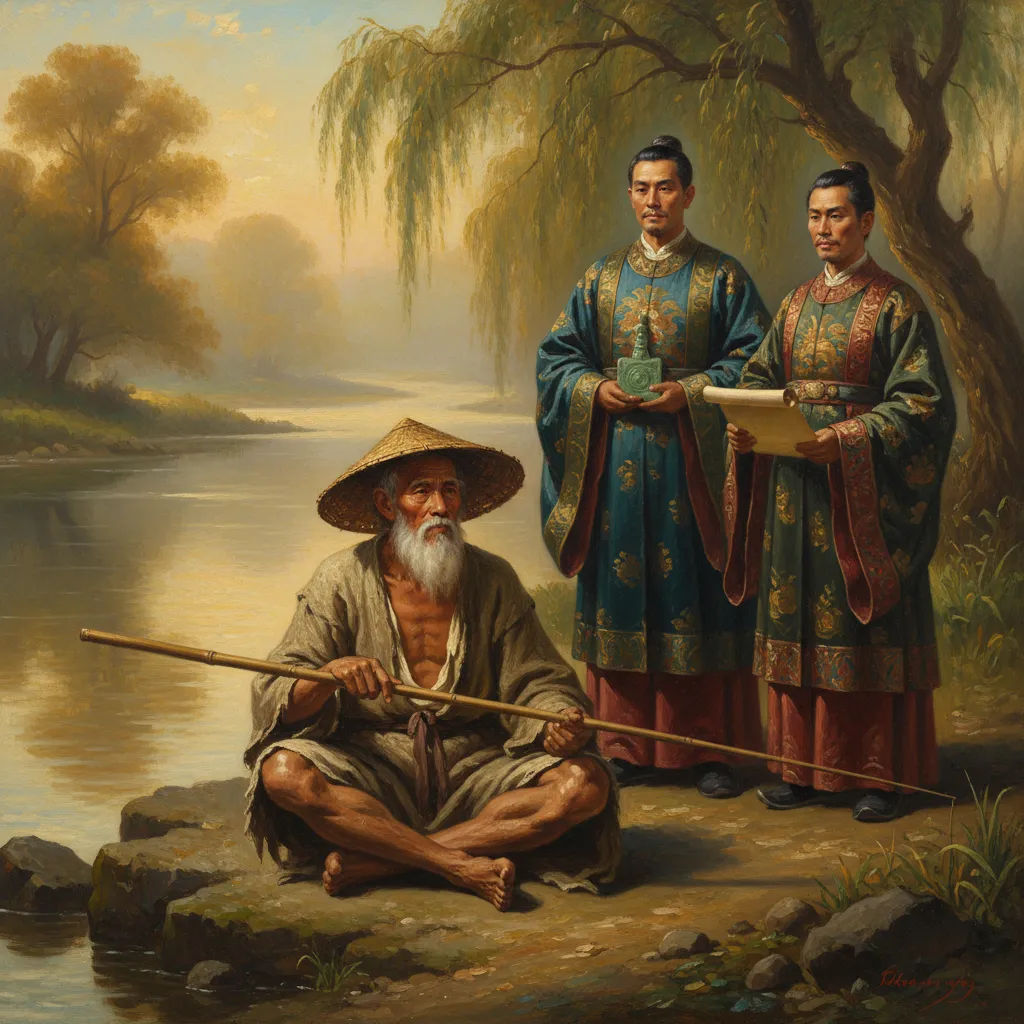 왕이 불렀는데 낚시를 계속한 사람