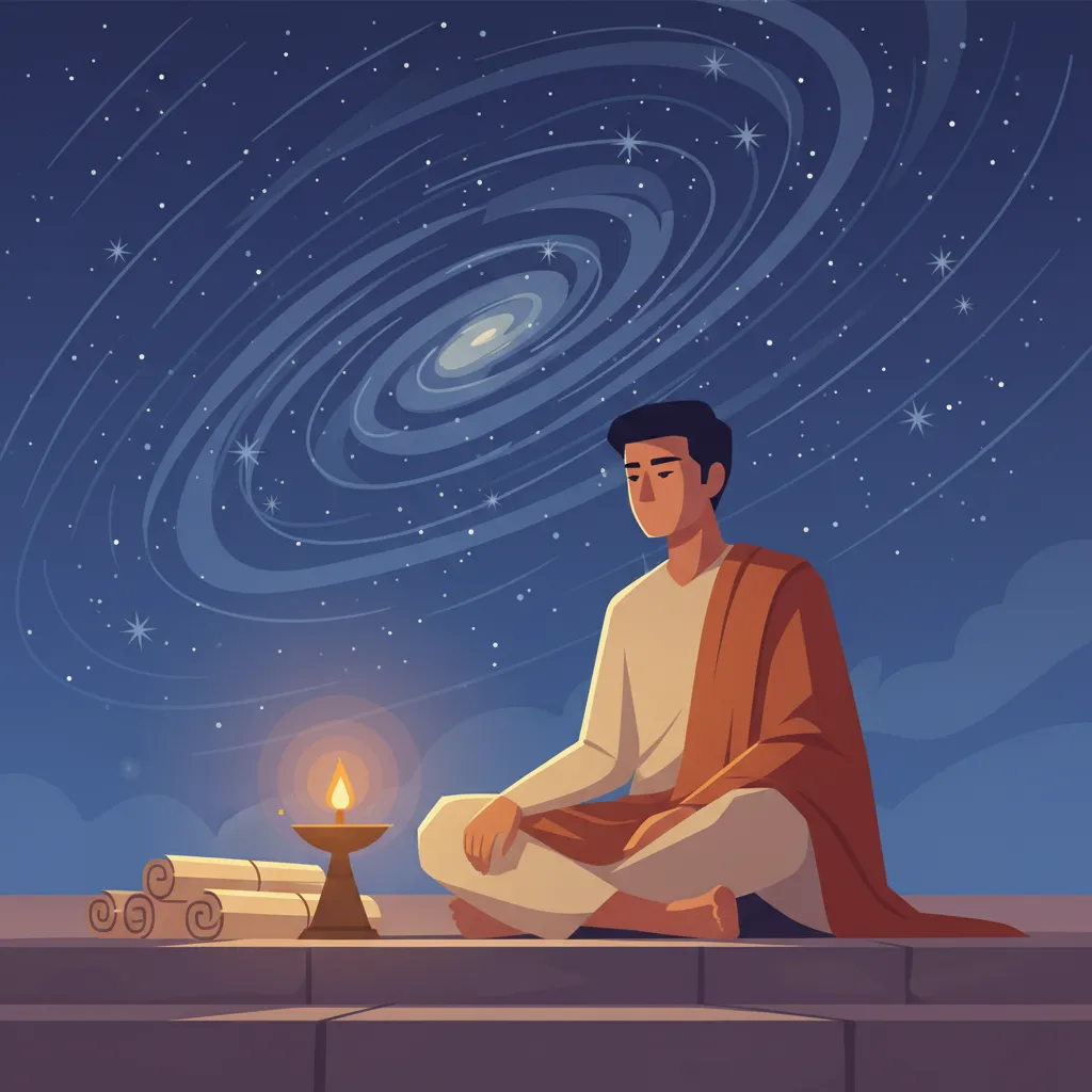 밤하늘을 올려다본 23살 청년