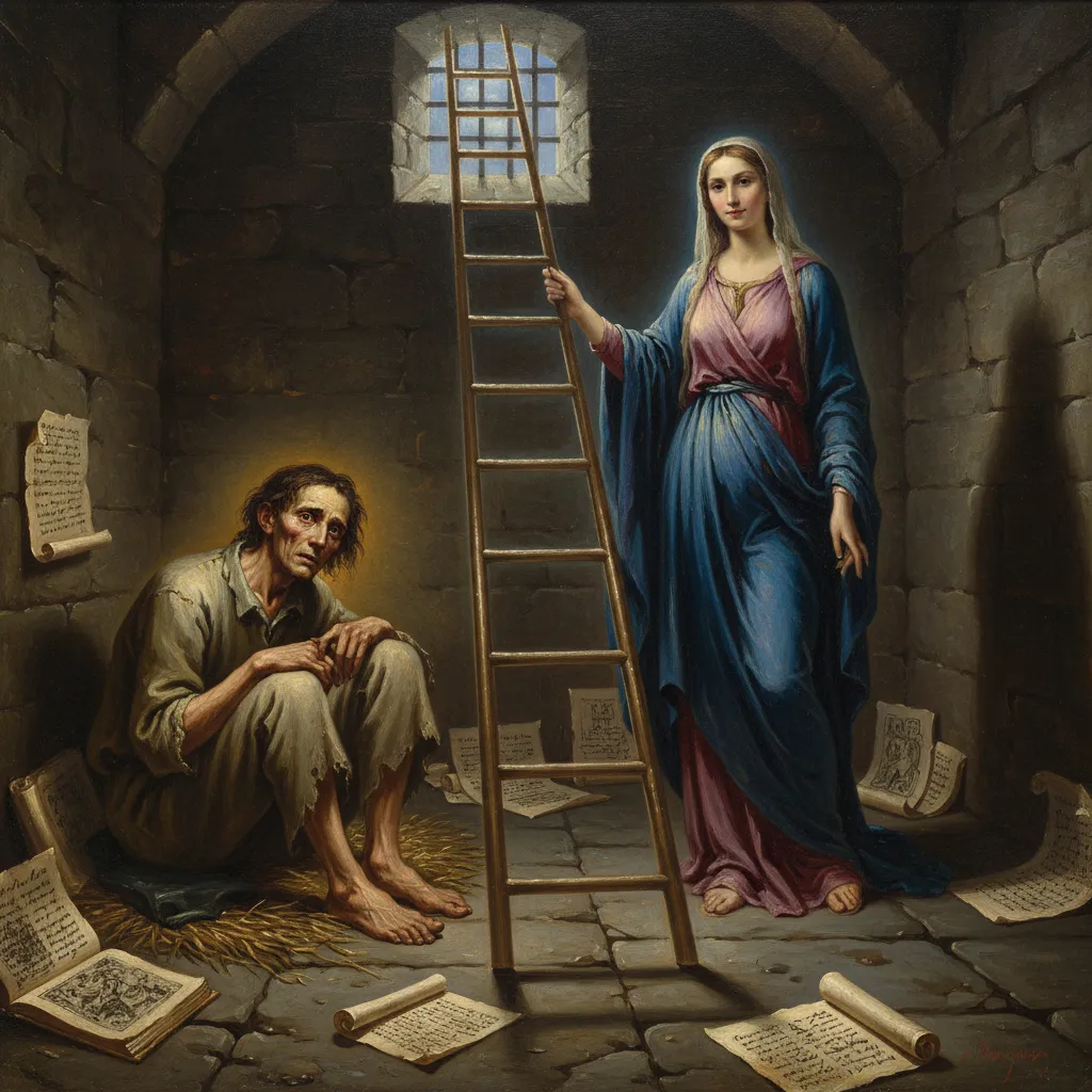 ## 감옥 안에서 철학의 여인이 찾아온 밤